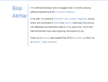Tablet Screenshot of itsbilal.com